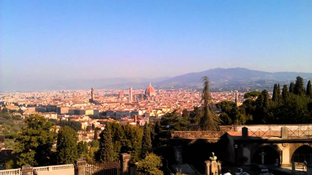 Vista panoramica dalla Basilica di San Miniato